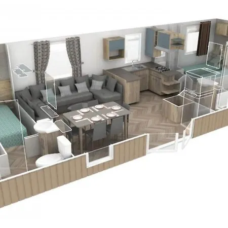 Vue Sur Lac, 40 M2, 3 Ch, 2 Sdb Pour Votre Confort * Lattes